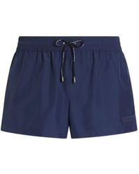 Dolce & Gabbana - Short De Bain À Patch Logo - Lyst