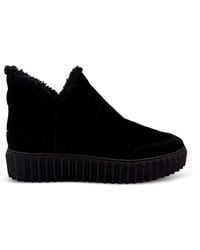 Voile Blanche - Luna Shearling-Trim Ankle Boots - Lyst
