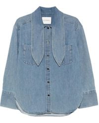 Closed - Collared Denim Shirt - Lyst