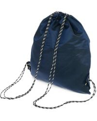 Neil Barrett - Lightning-Bolt Patch Drawstring Backpack - Lyst
