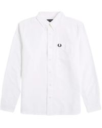 Fred Perry - Logo-Embroidered Button-Down Shirt - Lyst
