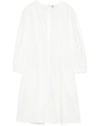 TOTEME - Baloon Sleeve Cotton Dress - Lyst
