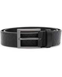 KARL LAGERFELD - Woven-Effect Buckle Belt - Lyst
