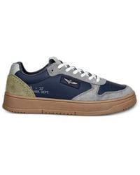 Aeronautica Militare - Panelled Lace-Up Sneakers - Lyst