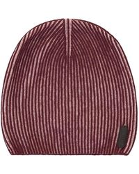 Moorer - Striped Beanie Hat - Lyst