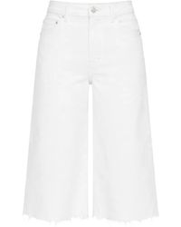 Mother - The Whole Lot Zip Twist Fray Shorts - Lyst