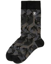 Aape By A Bathing Ape - Camouflage Logo Socks - Lyst