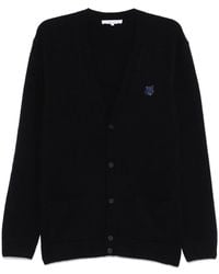 Maison Kitsuné - Fox Head Wool Cardigan - Lyst