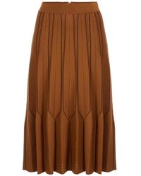 Elisabetta Franchi - Origami Knit Skirt - Lyst