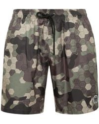 Philipp Plein - Monogram Pattern Swim Shorts - Lyst