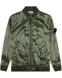 Stone Island - Compass-Badge Bomber Jacket - Lyst