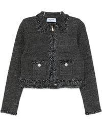 Blugirl Blumarine - Fringed-Trim Embellished Jacket - Lyst