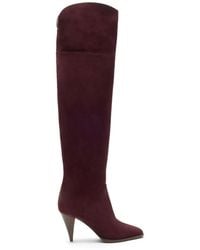 Casadei - Venus Nomad Suede Over-The-Knee Boots - Lyst