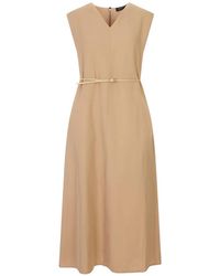 Fabiana Filippi - Belted V-Neck Dress - Lyst