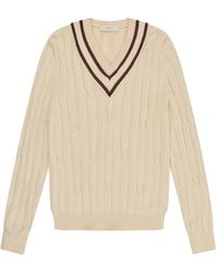 Slowear - Braided V-Neck Sweater - Lyst