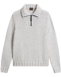 Woolrich - Half-Zip Chunky-Knit Sweater - Lyst