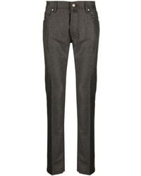 Jacob Cohen - Bard Slim-Cut Flannel Trousers - Lyst