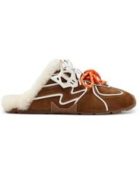 Naked Wolfe - Suede Trim Slippers - Lyst