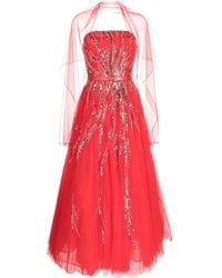Saiid Kobeisy - Bead-Embellished Strapless Dress - Lyst