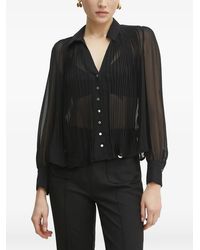 Morgan - Pleated-Detail Shirt - Lyst