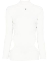 Coperni - Cut-Out Detail Ribbed Top - Lyst