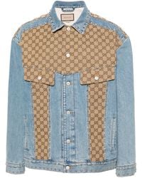 Gucci - Denim Jacket With Monogram - Lyst