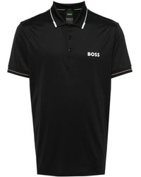BOSS - Polo con logo estampado - Lyst