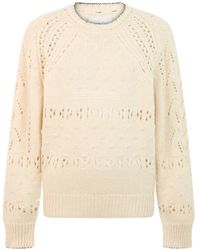Isabel Marant - Pointelle-Knit Bobble-Detail Sweater - Lyst