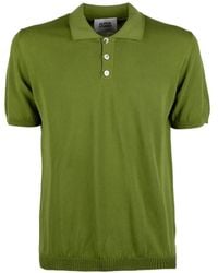 Alpha Studio - Short-Sleeve Knitted Polo Shirt - Lyst