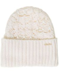 Twinset - Knit Beanie With Pearls - Lyst