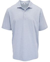 Peter Millar - Striped Knit Polo Shirt - Lyst