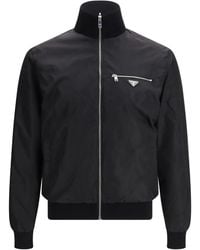Prada - Chaqueta Reversible Con Cremallera - Lyst