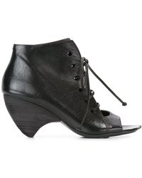Marsèll - Structured Lace-up Ankle Boots - Lyst