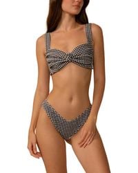 Montce - Hayden Gingham Bikini Top - Lyst