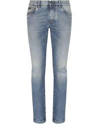Dolce & Gabbana - Gerafelde Skinny Jeans - Lyst