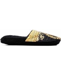 Versace - Slippers Barocco con stampa - Lyst