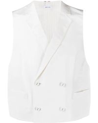 Thom Browne - Double-Breasted Silk Waistcoat - Lyst
