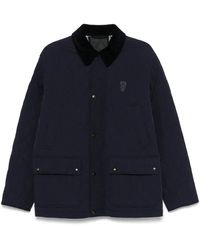 Burberry - Plumífero Con Botones - Lyst