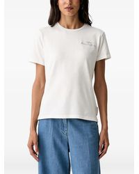 Aeronautica Militare - Logo-Embroidered T-Shirt - Lyst
