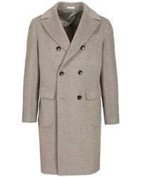 Al Duca d'Aosta - Ulster Double-Breasted Coat - Lyst