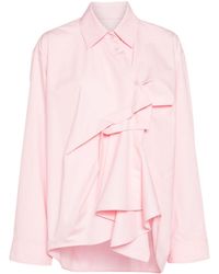 JNBY - Blouse Met Gesmockt Detail - Lyst