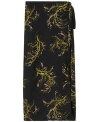 Rodebjer - Verona Floral-Print Wrap Midi Skirt - Lyst