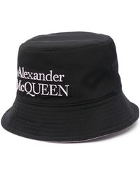 Alexander McQueen - Sombrero de pescador con logo bordado - Lyst