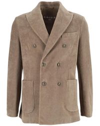Circolo 1901 - Double-Breasted Corduroy Blazer - Lyst