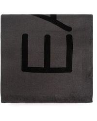 EA7 - Mountain U Logo-Print Knitted Scarf - Lyst