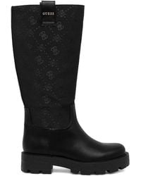 Guess - Yannis 4G Logo-Pattern Boots - Lyst