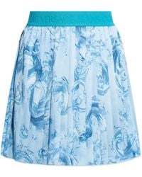 Versace Jeans Couture - Pleated Printed Skirt - Lyst