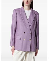 VI TO VI - Double-Breasted Blazer - Lyst