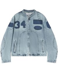 Ambush - Varsity-Style Denim Jacket - Lyst