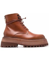 Marsèll - Quadrarmato Leather Desert Boots - Lyst